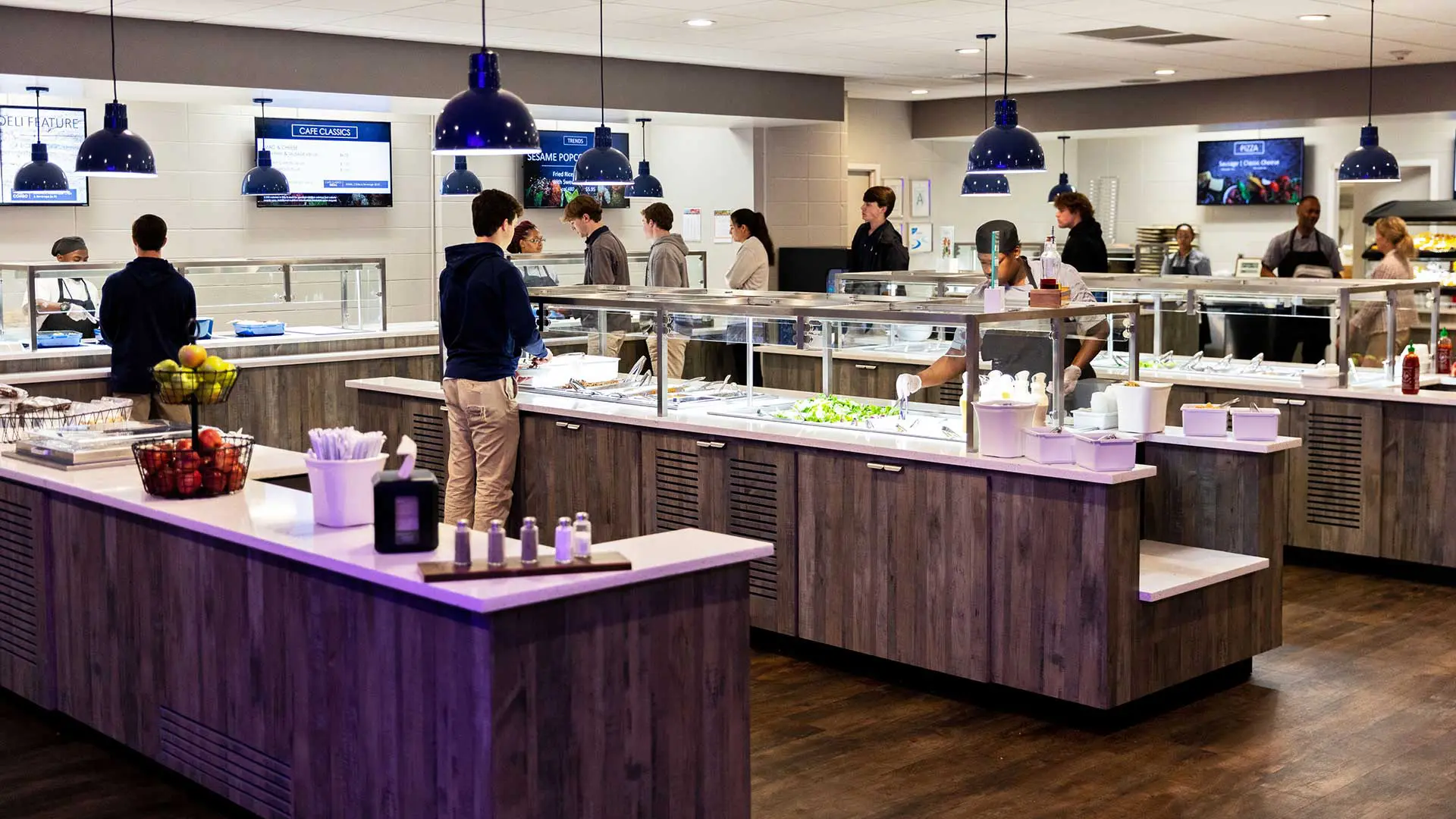 Students in cafeteria