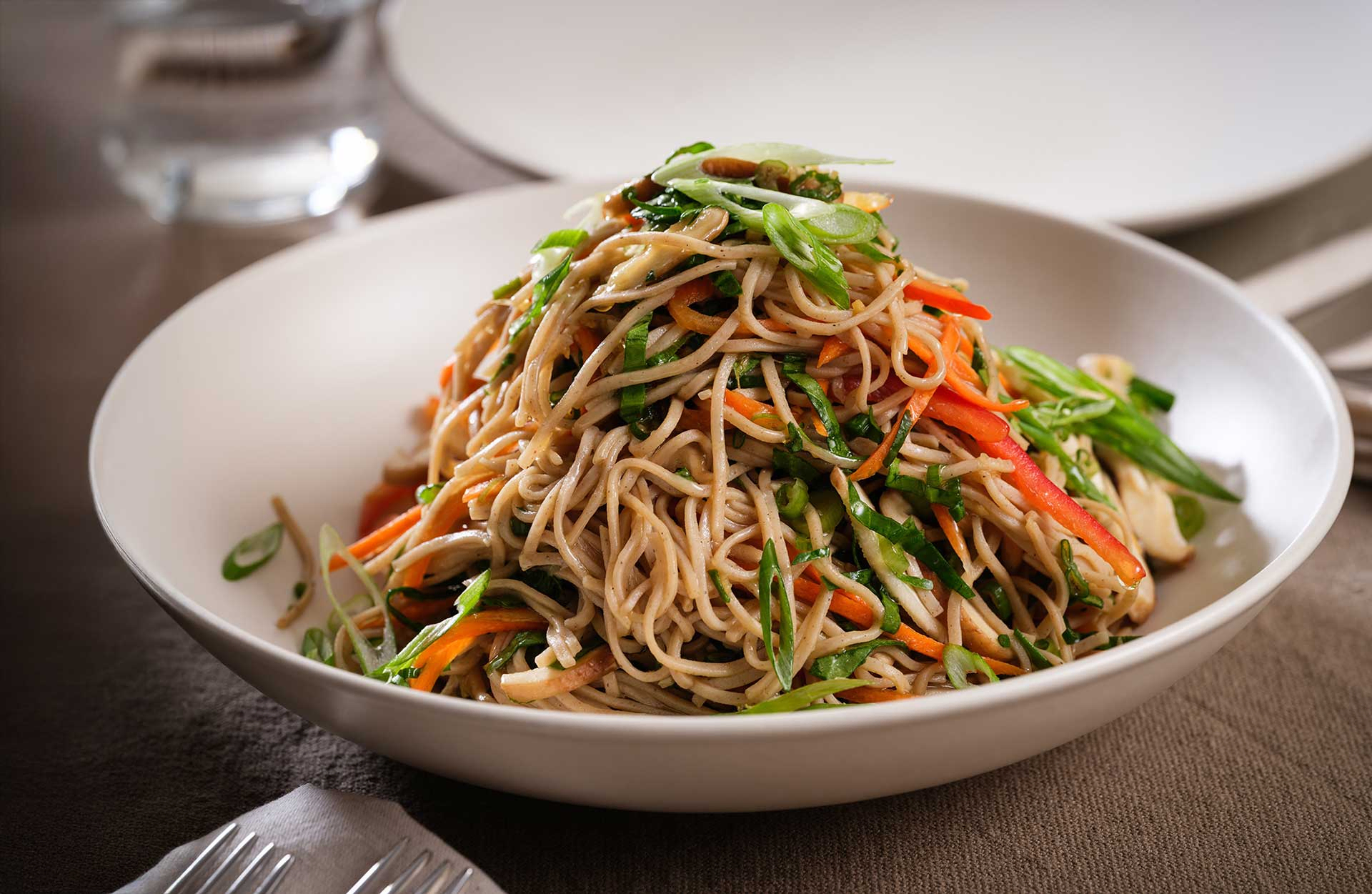 Bowl of sesame noodles